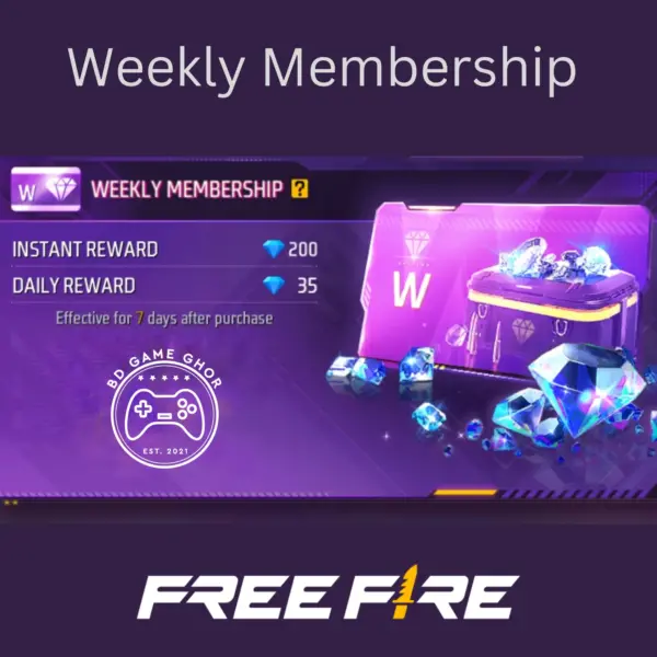 Free Fire Weekly Membership BD