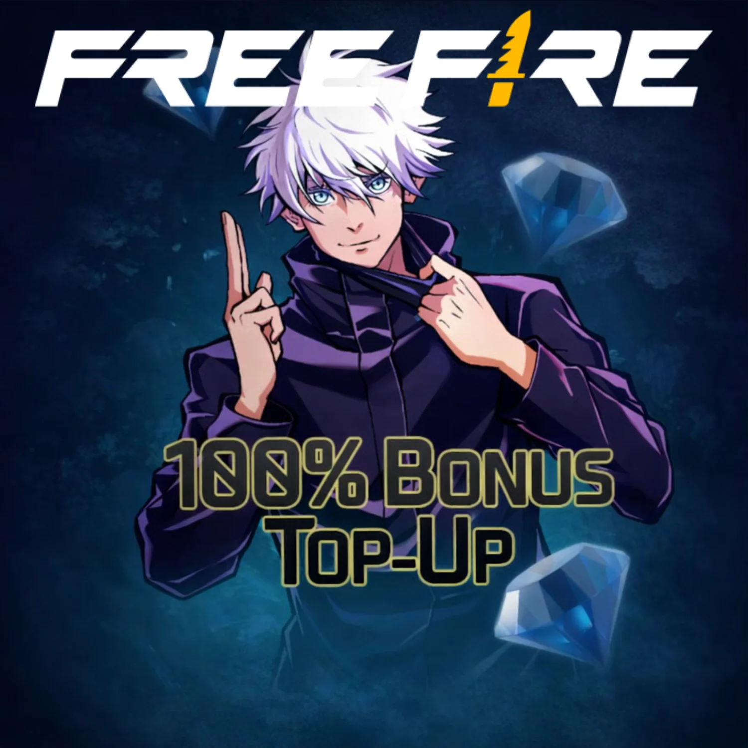 Free Fire 100% Bouns Diamond Top-Up Event